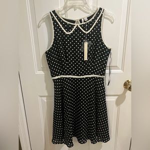NWT LC by Lauren Conrad polka dot dress size 8